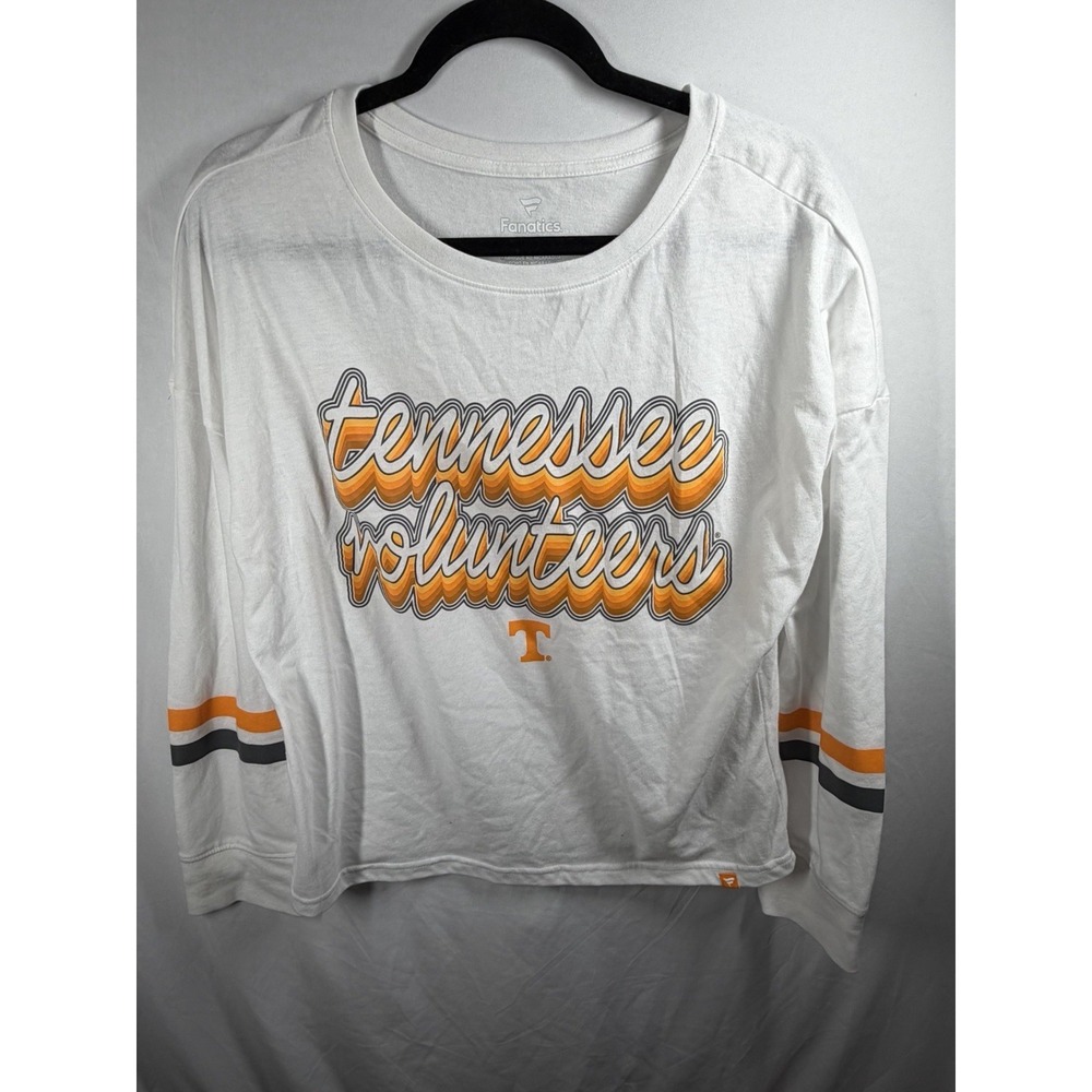 Tennessee Vols Fanatics Shirt Womens Small White Strip